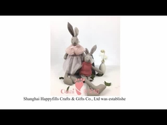 100٪ قطن ناعم لعبة قطيفة 23 سنتيمتر عضوي ناعم رمادي لعبة دب صديقة للأرض